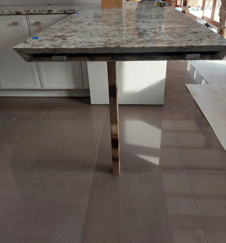 Sensa Worktop on wood support